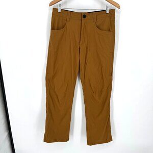 Orvis Mens Fleece Lined Nylon Cargo Pants 30X29 Stretch Hiking Water Resistant